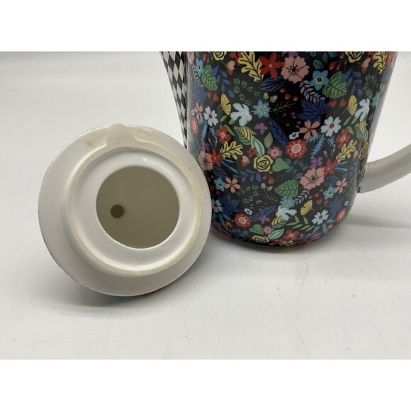 Gracie Stechcol Mad Hatter Design TEAPOT Bone China Made in England Collectible - Picture 13 of 16